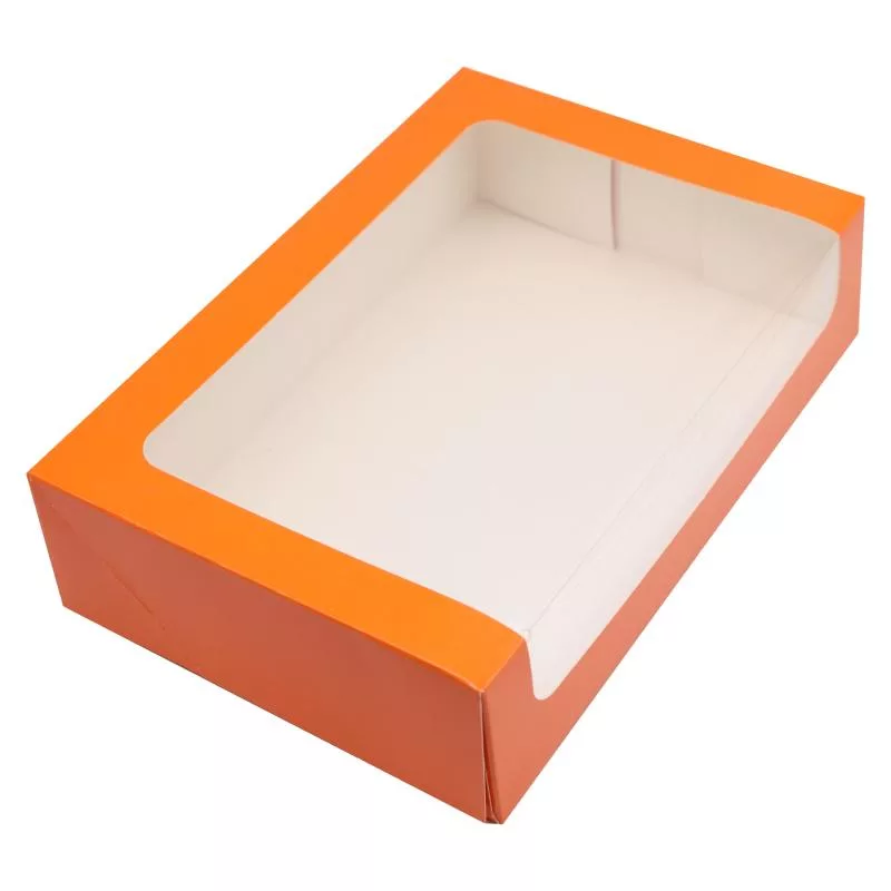 Orange box for 25 cardboard macaroons