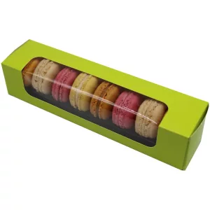 Boîtes vertes 8 macarons