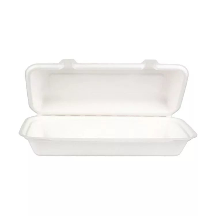 50 biodegradable bagasse panini boxes 290 x 140 x 60 mm