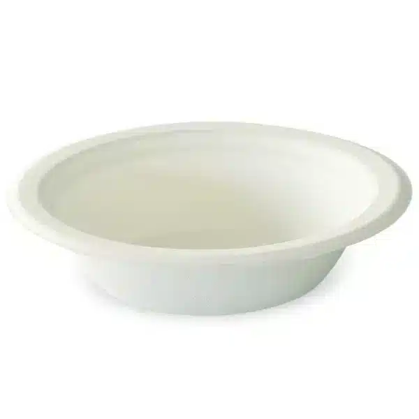 50 biodegradable bagasse soup plates 19 cm