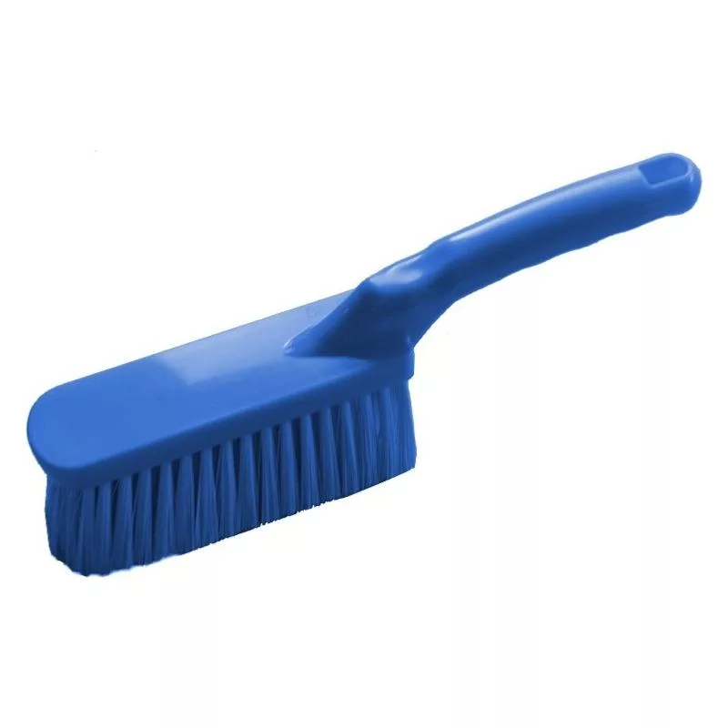 Food brush with short, soft handle, blue