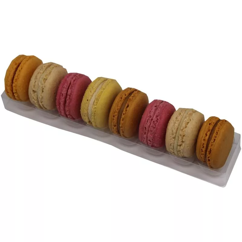 50 calages transparent plastique 8 macarons pour boite