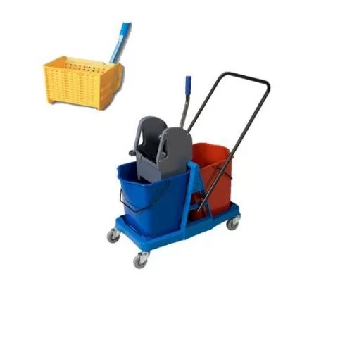 2×15 liter jaw press cart