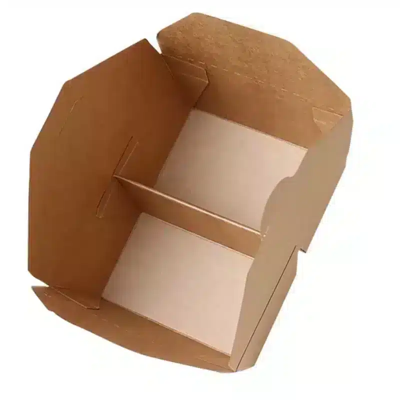 Boite carton Américaine « Doggy Bag » 2 compartiments 1300 ml par 50