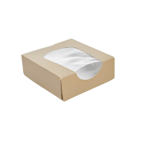 50 boites fenêtre carton 12 x 12 x 4 cm