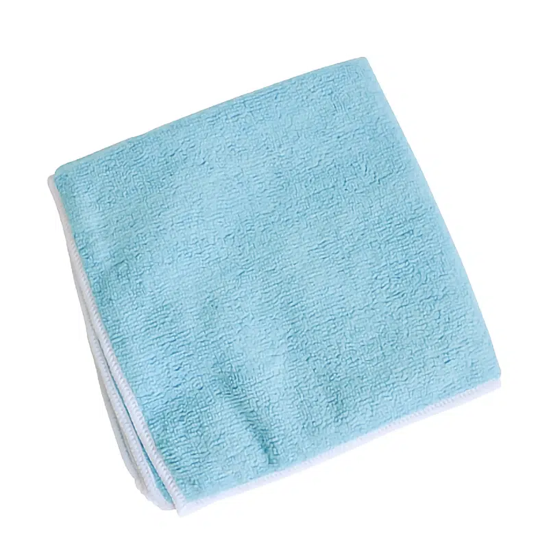 Blue microfiber cloth 38 x 38 cm per 5