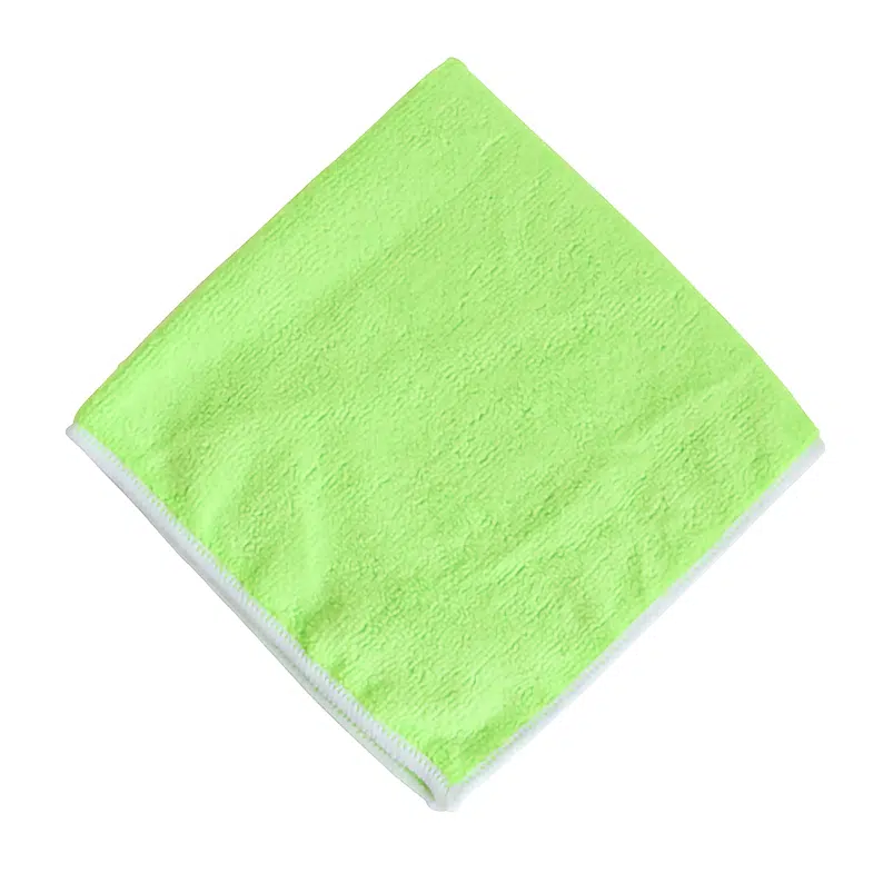 Lavette microfibre verte 38 x 38 cm par 5