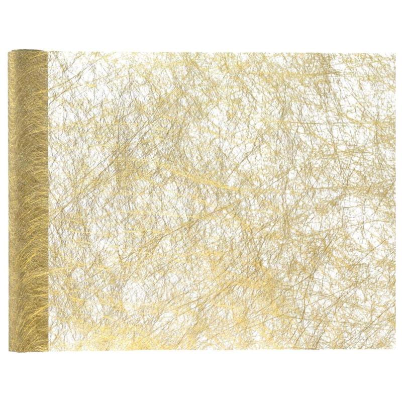 1 table runner 0.30 x 10 m gold