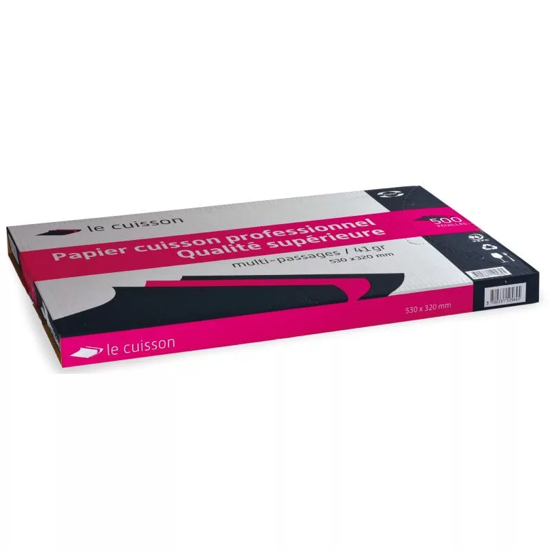 500 feuilles papier cuisson multi passages 53 x 32 cm