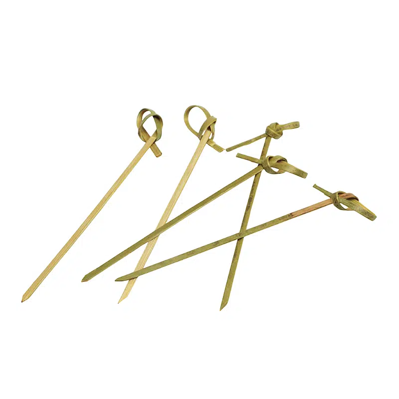 Piques apéritifs bambou nœud 105 mm par 250