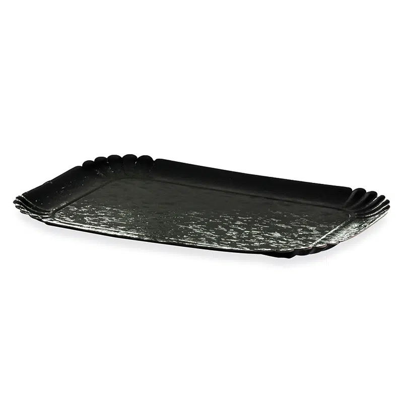 Plateau traiteur noir 19 x 28 cm par 25