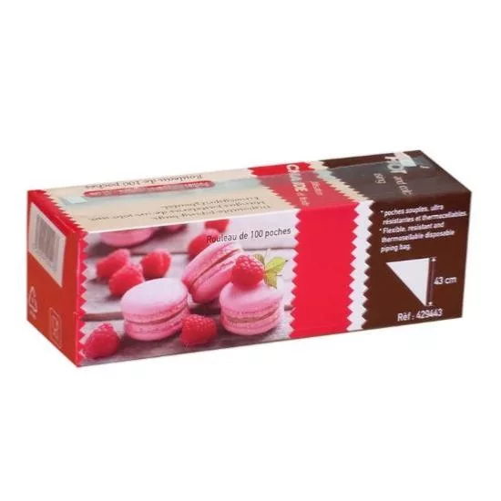 100 hot or cold disposable piping bags 55 cm