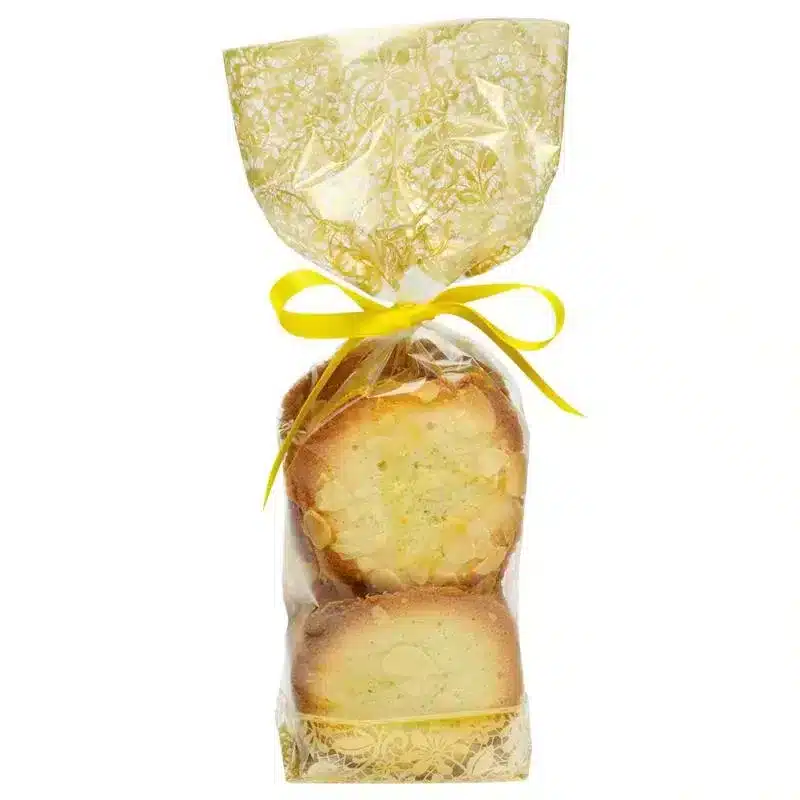 100 sacos de confeitarias de renda dourada 100 x 220 mm