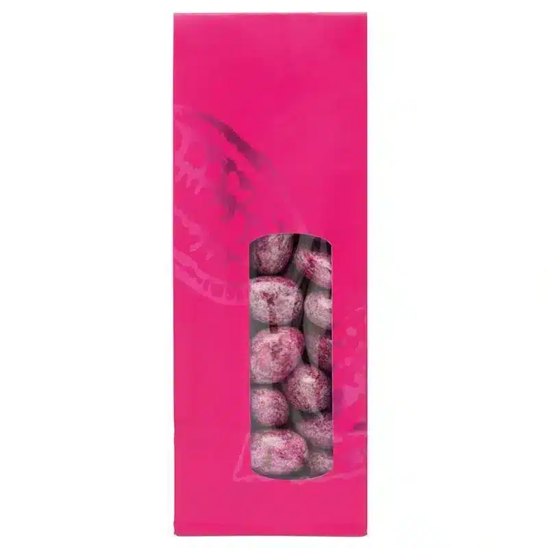 50 sachets papiers confiseries framboise 70 + 40 x 200 mm