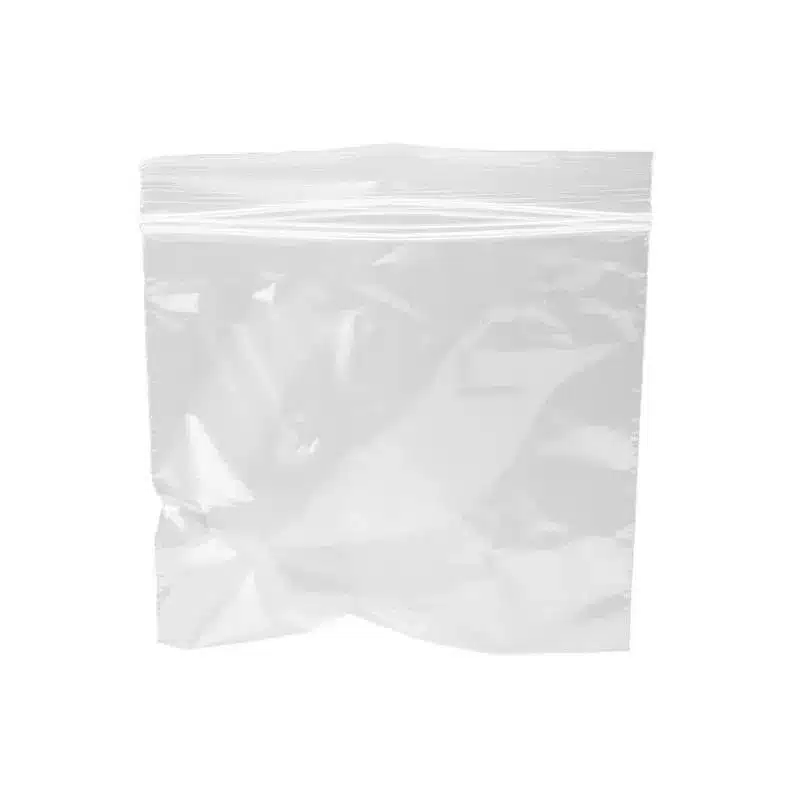 100 BD neutral bags with snap closure 100 x 150 mm