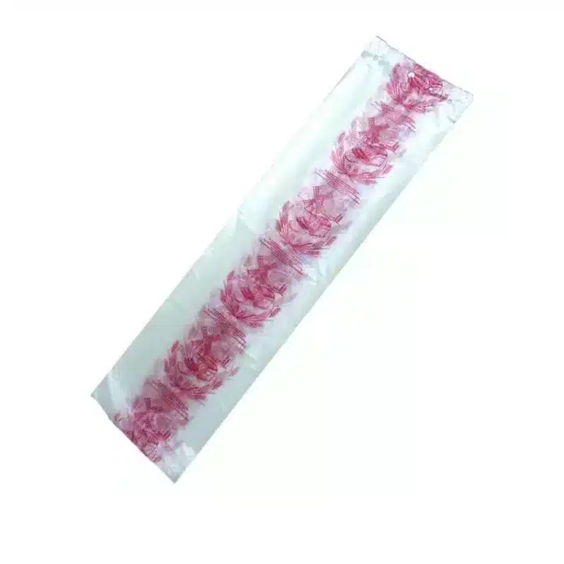 250 biobased red trench bread bags 16 x 5 + 5 x 60 cm