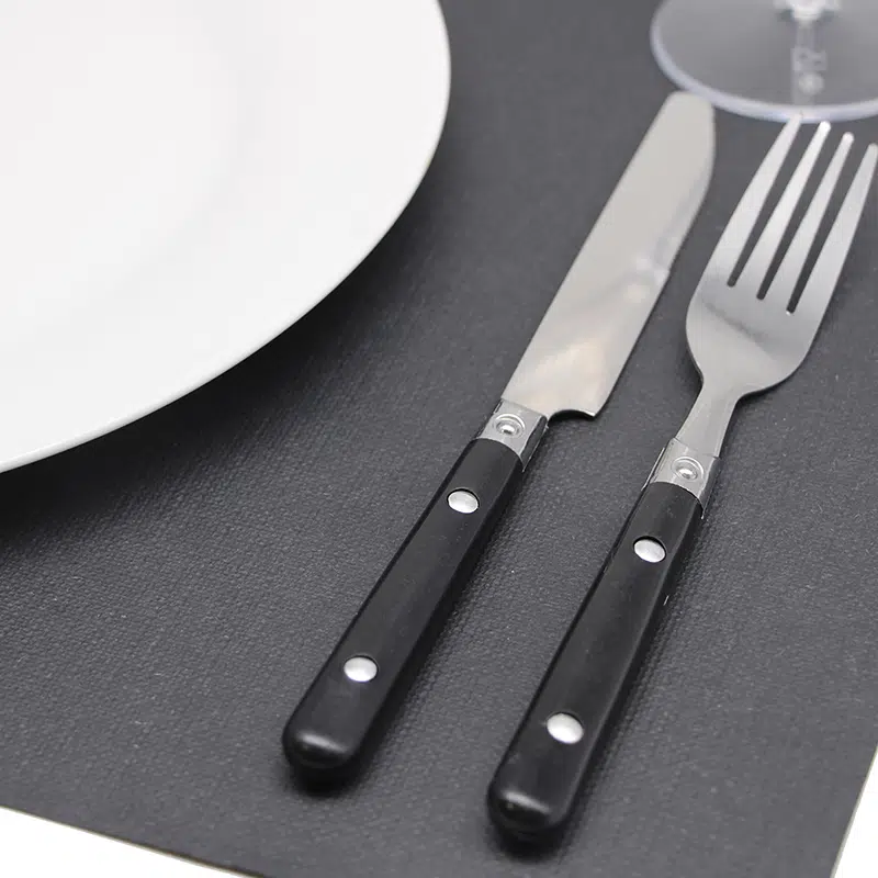 Set de table papier noir 30 x 40 cm par 1000