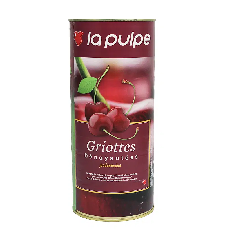 Griottes dénoyautées préservées boite 2/1