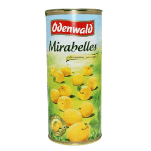 2/1 tins of preserved pitted Mirabelle plums