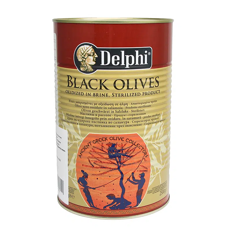 Aceitunas negras sin hueso 5/1 lata