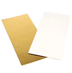 150 gold / white straight-edged soles 210 x 95 mm