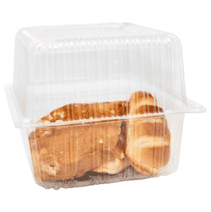 300 Hinged pastry boxes 18 x 16 x 15 cm
