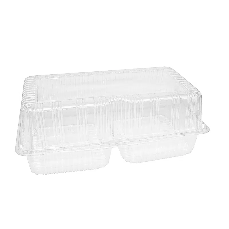 Boite pâtissière 2 compartiments viennoiseries cristal 36 x 18 x 15 cm par 120