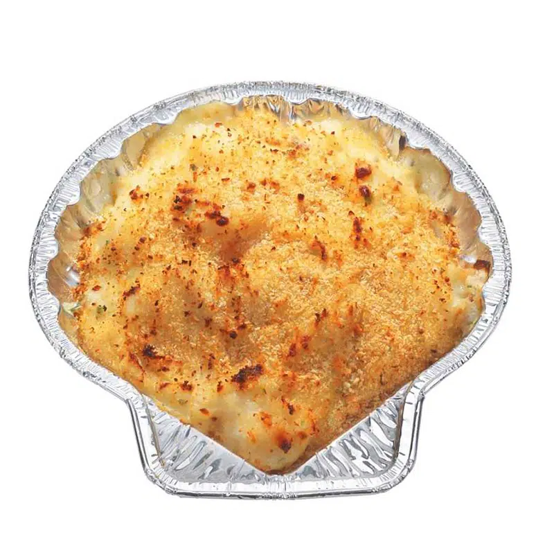 Coquille aluminium pour coquille Saint-Jacques par 100