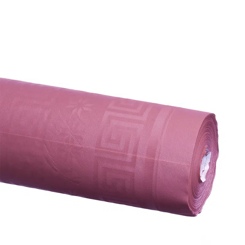 Nappe damassée papier bordeaux en rouleau 1,20 x 25 m