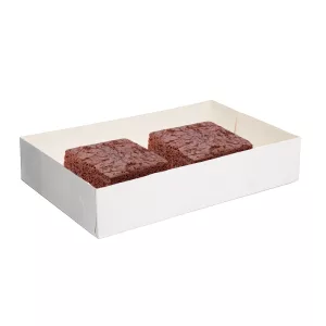 Caissette pâtissière blanche