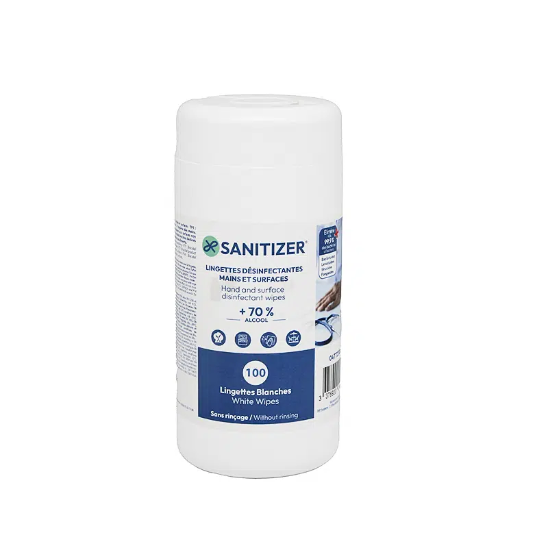 Lingette désinfectante alimentaire sans rinçage par 100