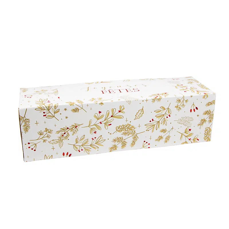 Boite bûche “Magie de Noël” 35 x 11 x 10 cm par 25