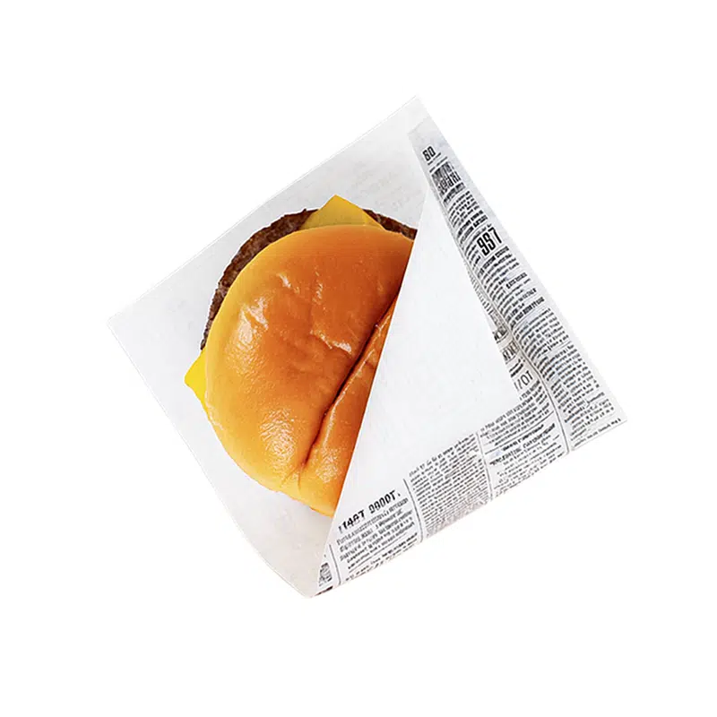 Sachet ingraissable papier ouverture 2 faces “News” 12.5 x 12 cm par 1000